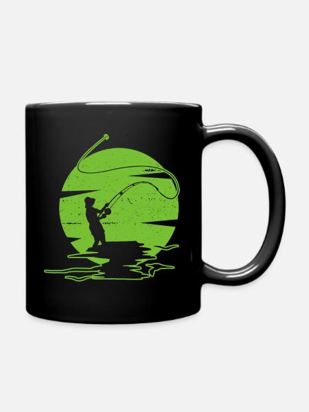 Fliegenfischen - Tasse einfarbig - Schwarz