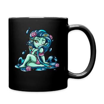 Zodiac Sign: Fish - Tasse einfarbig - Schwarz - Rechts