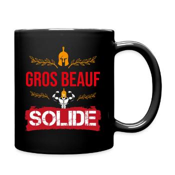 cadeau marrant gros beauf solide spartiate - Mug uni - noir - Droite