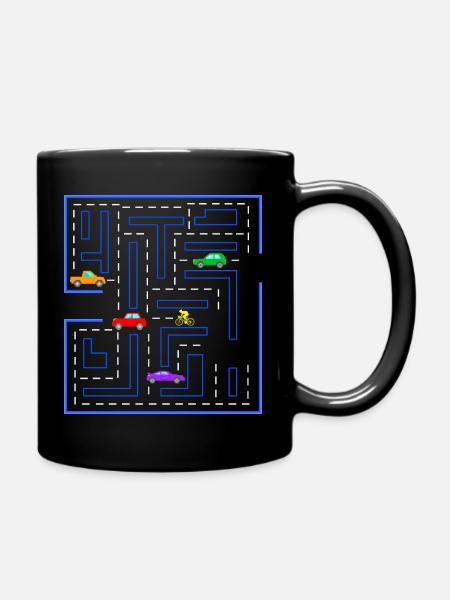 Course route, gamer, Gaming, racing bike, voitures - Mug uni - noir