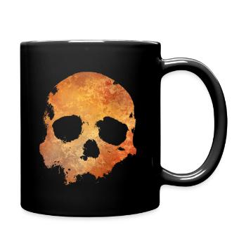 crâne - Mug uni - noir - Droite