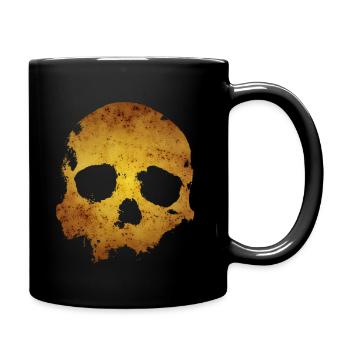 crâne - Mug uni - noir - Droite