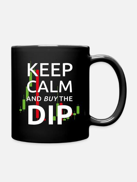 Keep Calm Dip - Tasse einfarbig - Schwarz