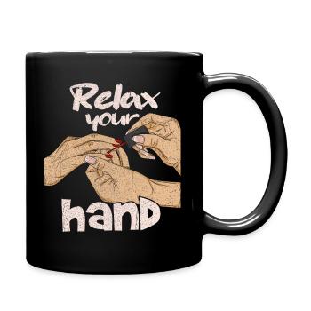 Nail salon saying for a nail designer - Full Colour Mug - black - Right