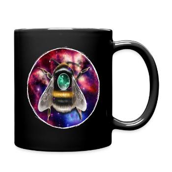 "Skarabäus-Hummel" - Tasse einfarbig - Schwarz - Rechts