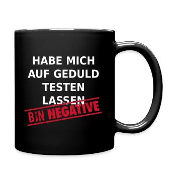 Geduldstest negative Geduldsfaden zerbrechlich - Tasse einfarbig - Schwarz - Rechts