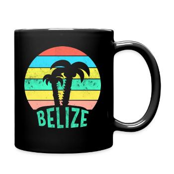 BELIZE Karibischer Sonnenuntergang - Tasse einfarbig - Schwarz - Rechts