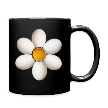Fleur d’oeuf - Mug uni - noir - Droite