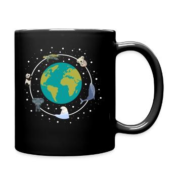 Protection de l’environnement Planète Terre Faune sauvage - Mug uni - noir - Droite