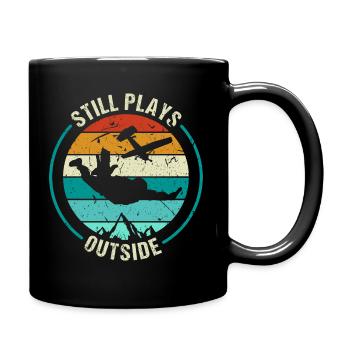 Still Plays Outside Skydiver Parapente - Mug uni - noir - Droite