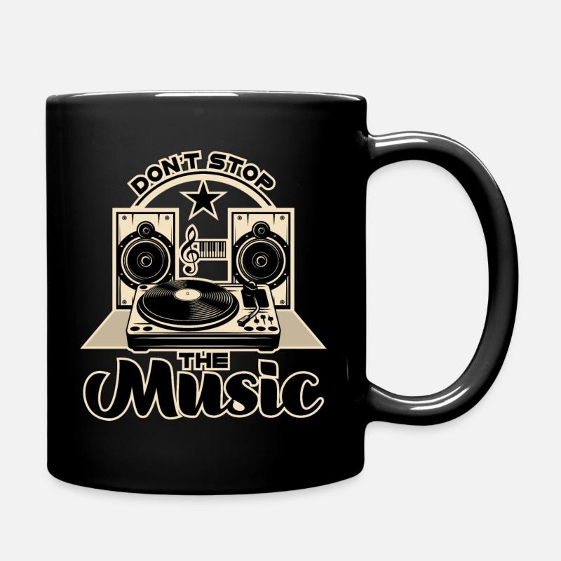 DONT STOP DIE MUSIK - Tasse einfarbig - Schwarz