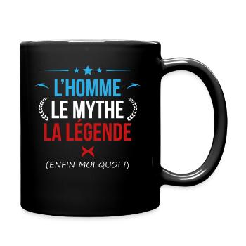 L'homme le mythe la légende - Mug uni - noir - Droite