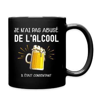 Biere pression cadeau humour drôle apéro - Mug uni - noir - Droite