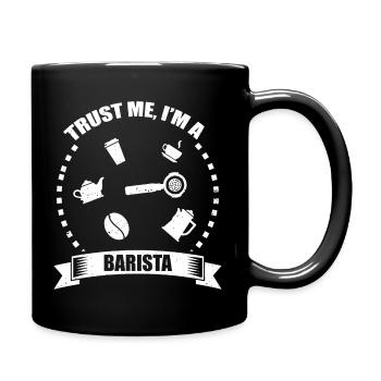 Barista Papa - Tasse einfarbig - Schwarz - Rechts