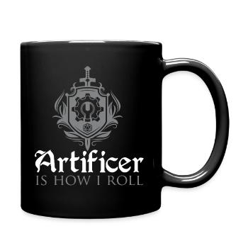RPG games Artificer is how i roll - Mug uni - noir - Droite