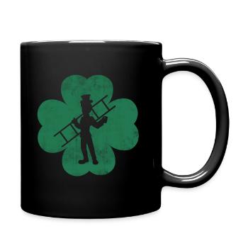 Ramoneur Ramoneur Trèfle artisanat - Mug uni - noir - Droite