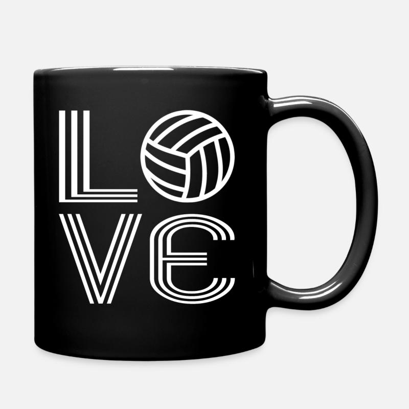 Volleyball-Volleyball - Tasse einfarbig - Schwarz