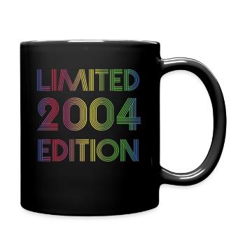 Geburtstag Jahr 2004 - Tasse einfarbig - Schwarz - Rechts
