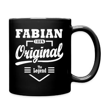 Fabian original gift personalized first name fabian - Full Colour Mug - black - Right