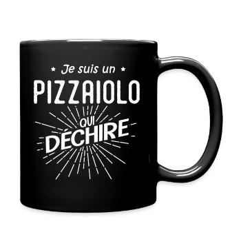 je suis un pizzaiolo qui déchire humour pizzaiolo - Mug uni - noir - Droite