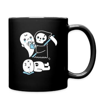 Triste mort d’un cœur brisé - Mug uni - noir - Droite