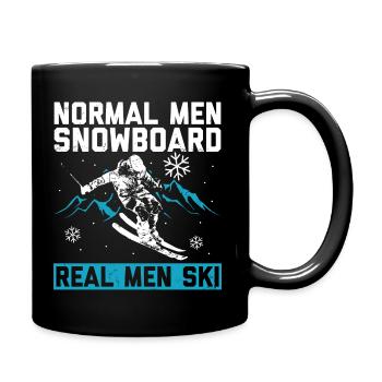 Ski - Mug uni - noir - Droite
