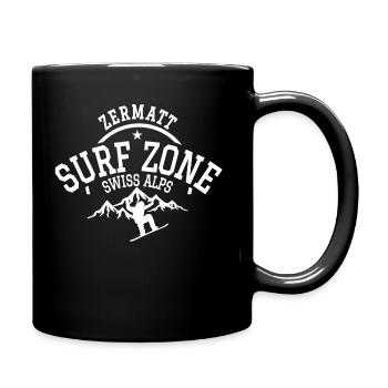Zermatt Surf Zone - Full Colour Mug - black - Right