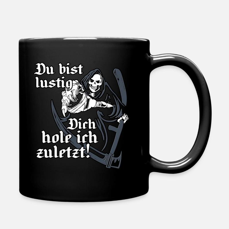 Sensenmann Lustig Lustig - Tasse einfarbig - Schwarz