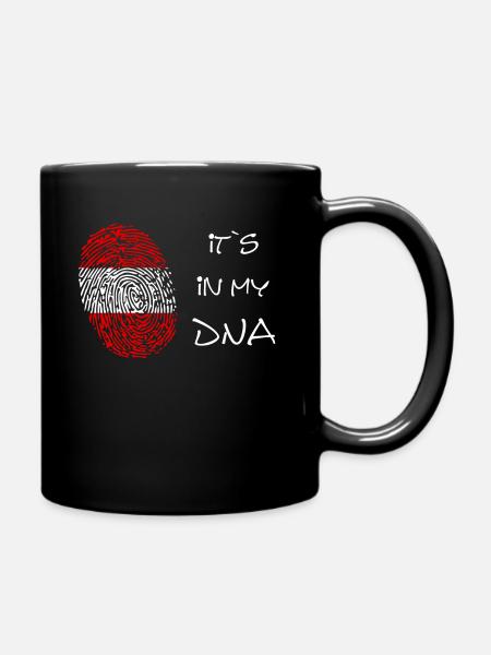 Österreich its in my DNA - Tasse einfarbig - Schwarz
