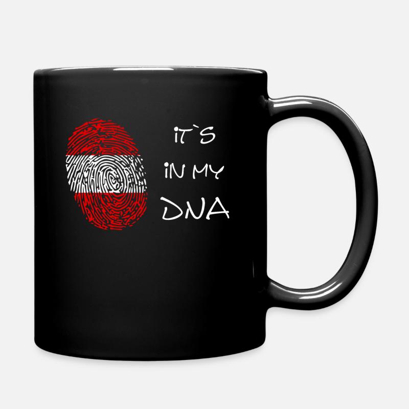 Österreich its in my DNA - Tasse einfarbig - Schwarz