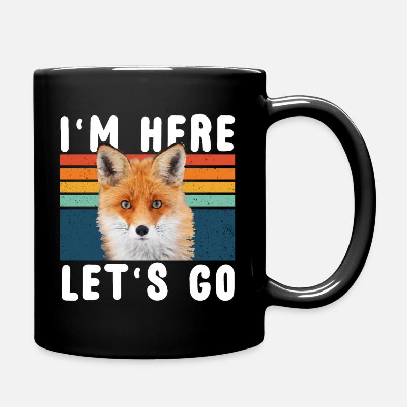 Fuchs - Tasse einfarbig - Schwarz