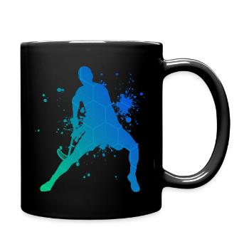 Floorball Damen Hockey Salibandy Innebandy - Tasse einfarbig - Schwarz - Rechts