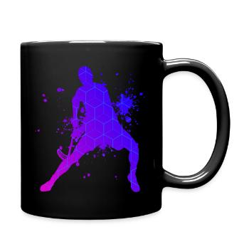 Men's Women's Innebandy Floorball Salibandy - Full Colour Mug - black - Right