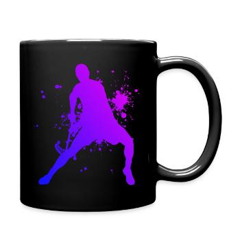 Hockey Damen Unihockey Herren Floorball In - Tasse einfarbig - Schwarz - Rechts