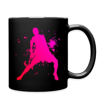 Salibandy Unihockey Unihockeyspielen Hocke - Tasse einfarbig - Schwarz - Rechts