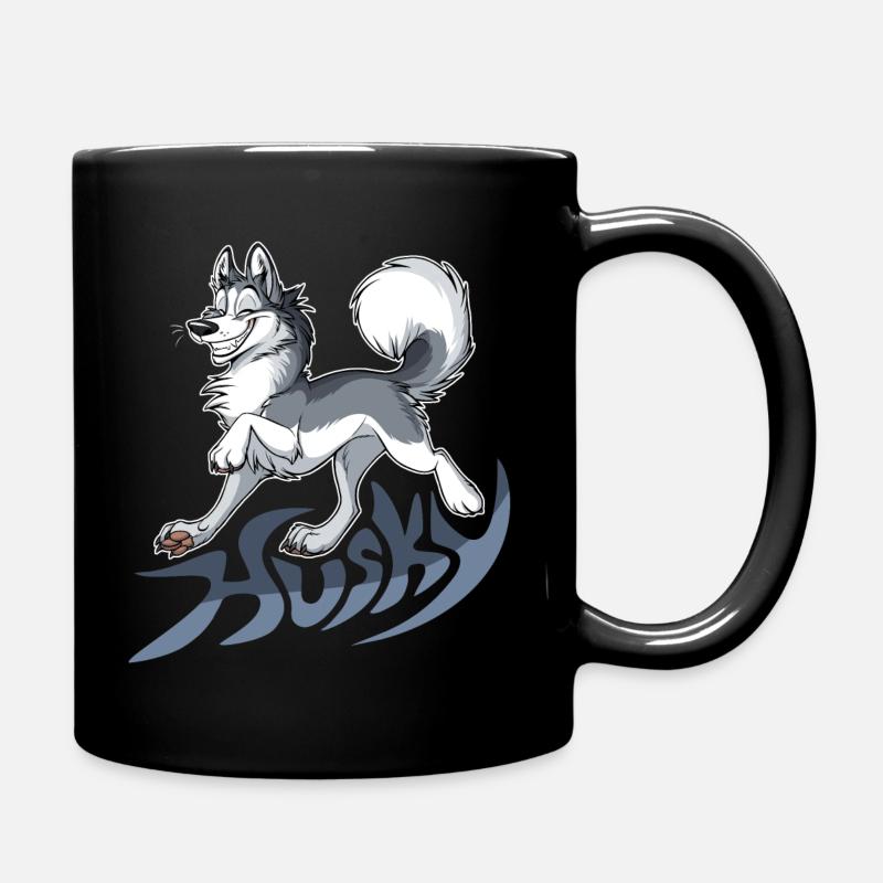 Musky Husky - Full Colour Mug - black
