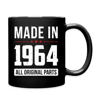 Fabriqué en 1964 - Toutes les pièces d’origine - Anniversaire - Mug uni - noir - Droite
