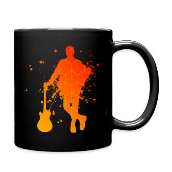 Electric Guitar Women's Guitar Guitar Player - Full Colour Mug - black - Right