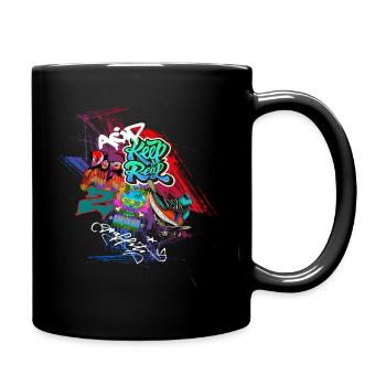 Conception de graffitis - Mug uni - noir - Droite