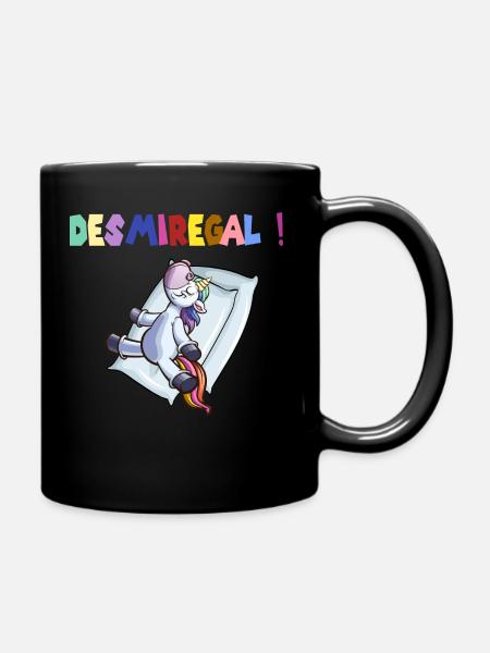 desmiregal Einhorn Shirt Damen und Herren - Tasse einfarbig - Schwarz