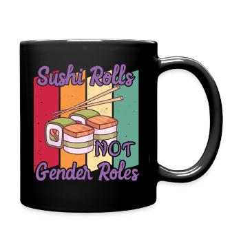 Geschlechter Gleichstellung - Gleichberechtigung - Tasse einfarbig - Schwarz - Rechts