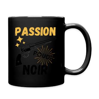 Passion poudre noir - Mug uni - noir - Droite