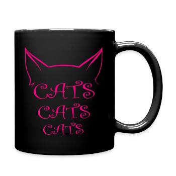 Chat Katze - Mug uni - noir - Droite