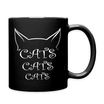Chat Katze - Mug uni - noir - Droite