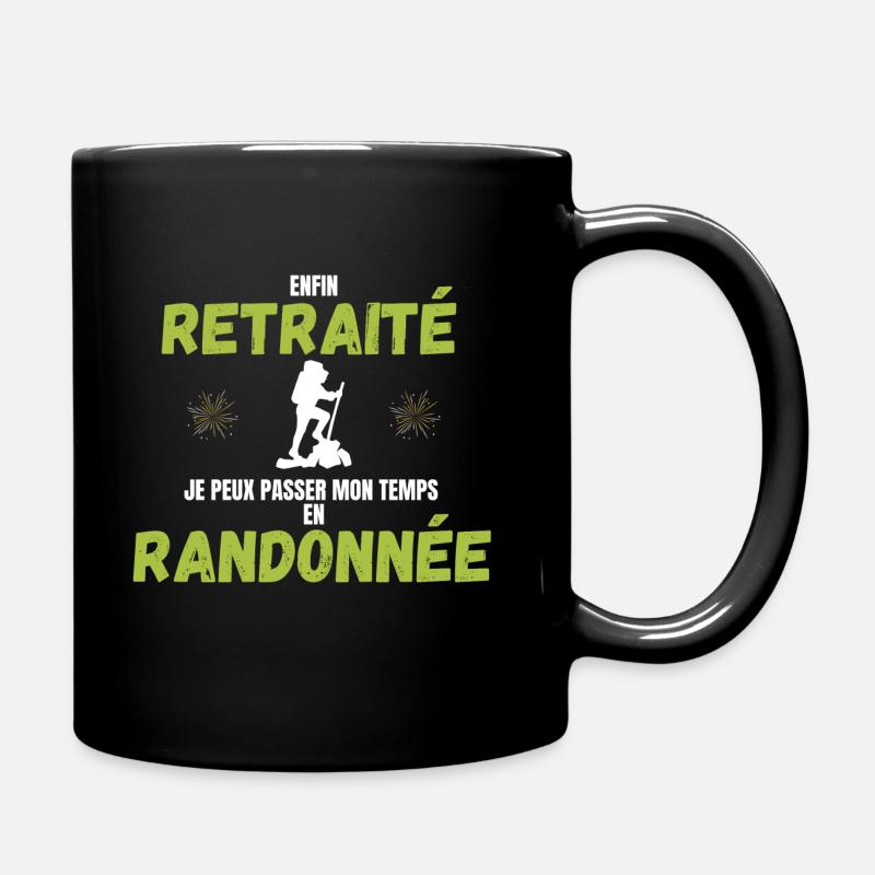 CADEAU RETRAITÉ RANDONNÉE HUMOUR - Mug uni - noir
