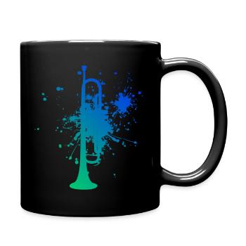 Trumpeter Men Trumpet Trumpet Jazz Trumpeter - Full Colour Mug - black - Right
