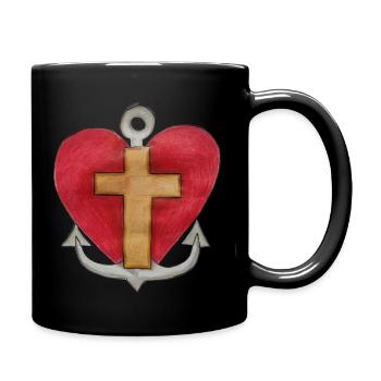 Foi Espérance Amour - Mug uni - noir - Droite