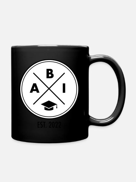 Abi Doktorhut Abitur Abiturient 2022 - Tasse einfarbig - Schwarz