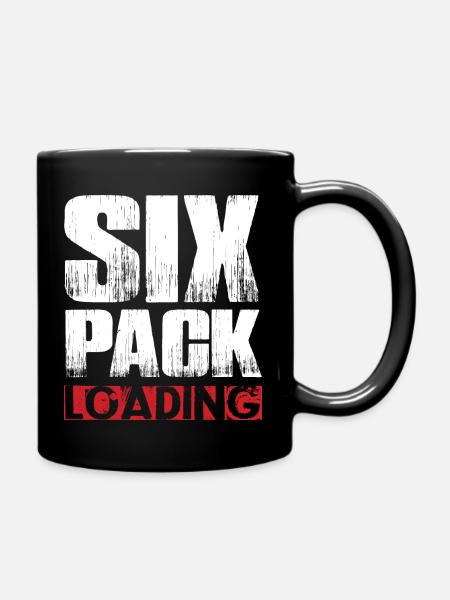 Six Pack Loading Dunkel coole shirts ch / at - Tasse einfarbig - Schwarz
