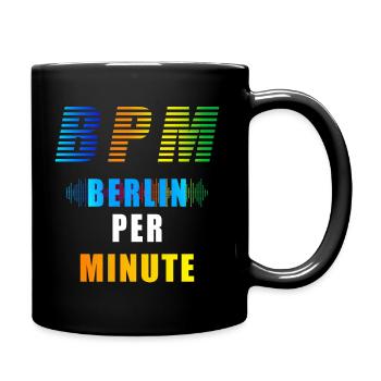 EDM BPM Berlin Per Minute - Full Colour Mug - black - Right